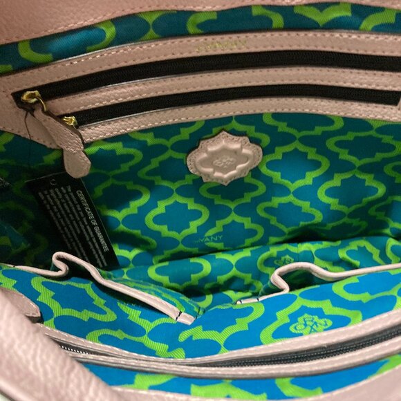 NWT Pale Pink Leather orYany Crossbody/ Satchel - Picture 9 of 14